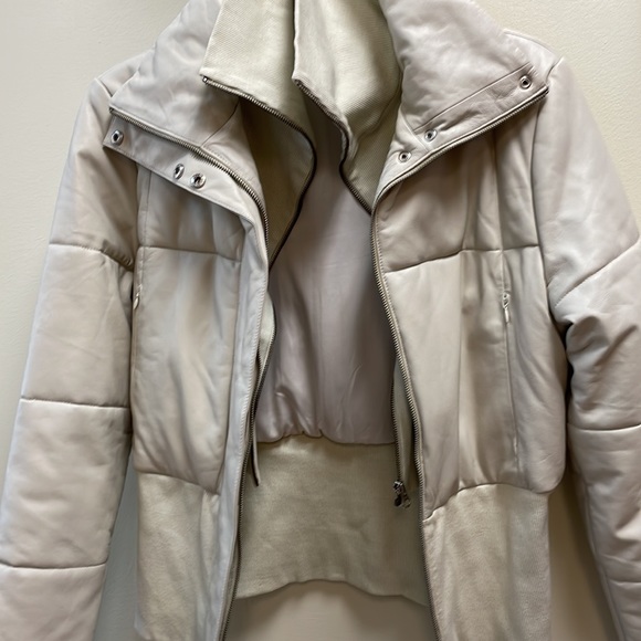 New Women’s JAKETT Leather Puffer Jacket By Giacca Lusso!🔥🔥🔥 - Picture 10 of 16
